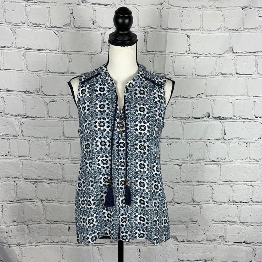 NWOT JOE’S Pattern Design Tank Top Blouse Sz M
